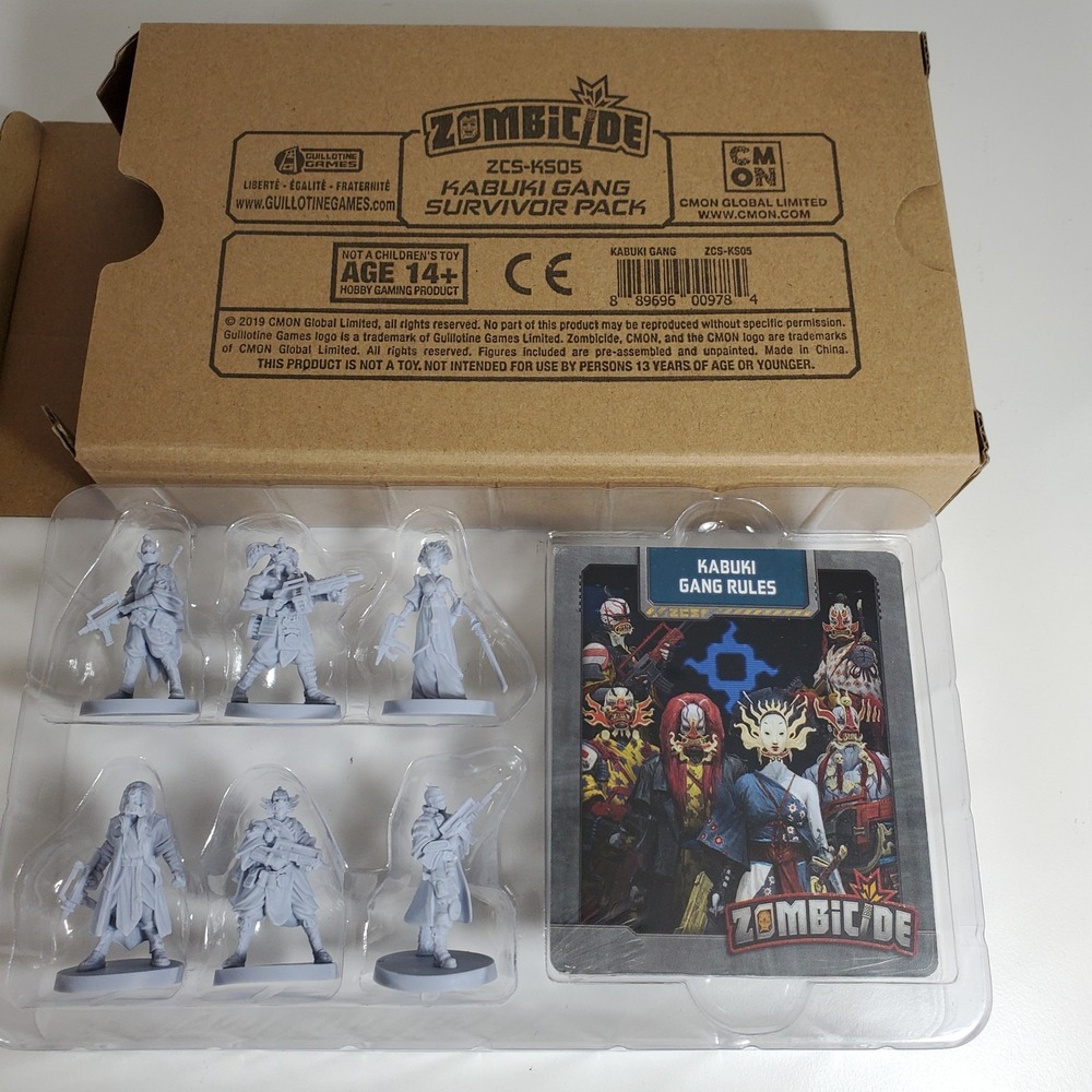 Zombicide Invader Kabuki Gang Survivor Pack Add On CMON Kickstarter Board Game